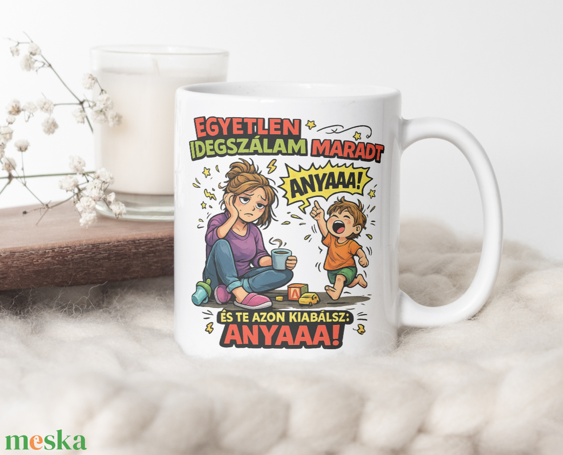 Egyetlen idegszálam bögre (kisfiú) - otthon & életmód - konyhafelszerelés, tálalás - tálalás - bögre & csésze - Meska.hu