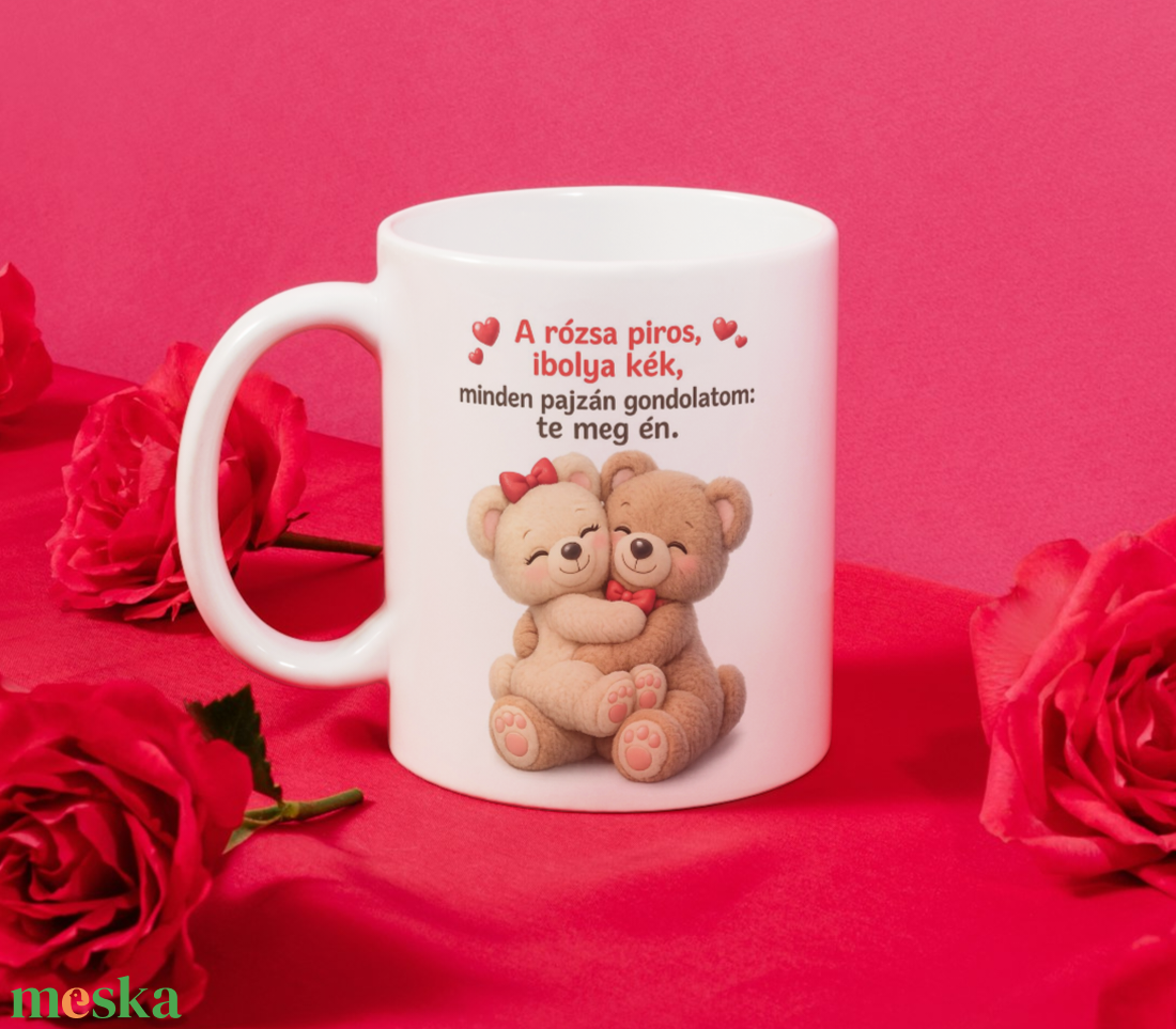 Valentin-napi vicces / cuki páros bögre � ajándék pároknak, szerelmeseknek - otthon & életmód - konyhafelszerelés, tálalás - tálalás - bögre & csésze - Meska.hu