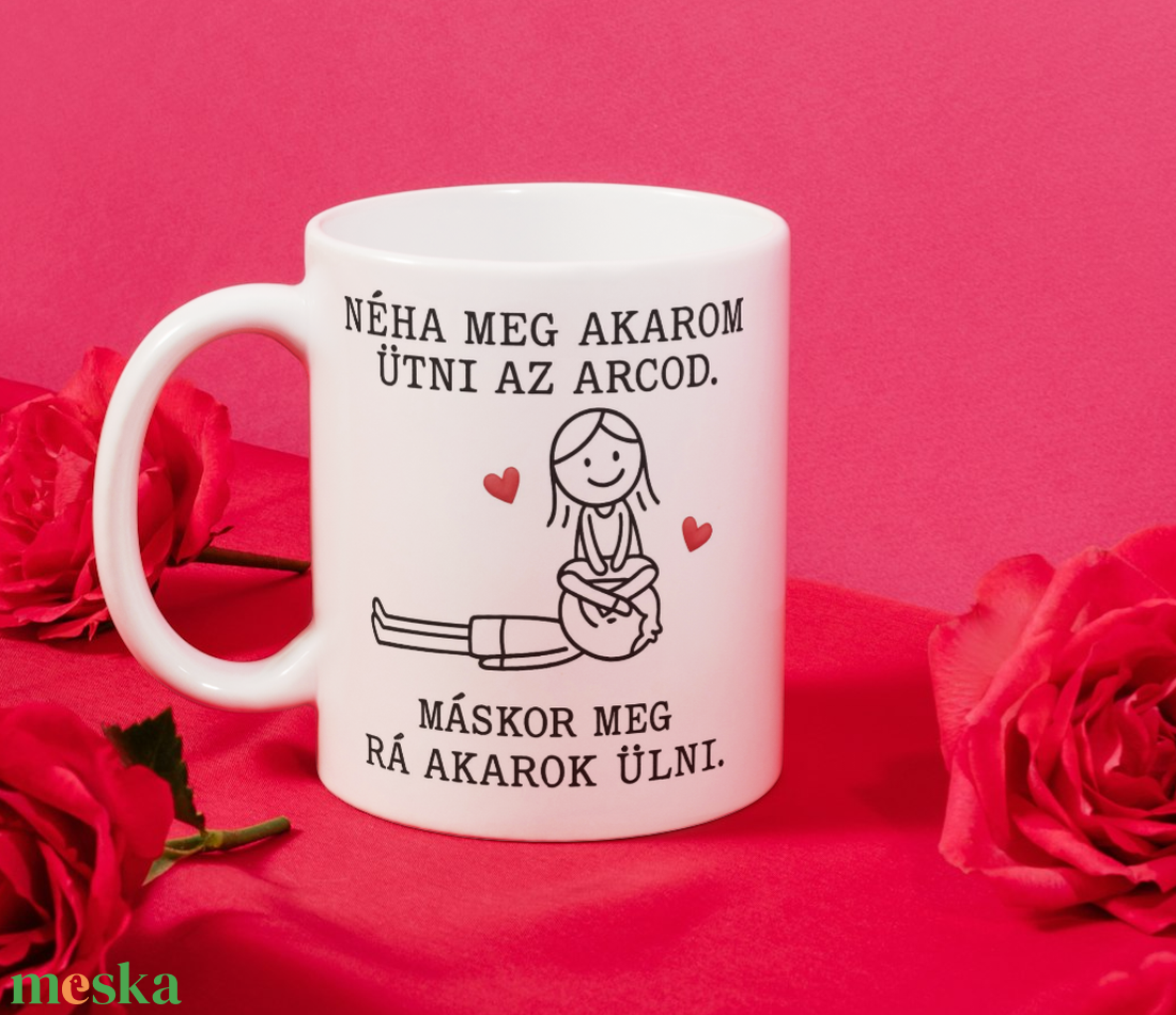 Valentin-napi vicces / cuki páros bögre � ajándék pároknak, szerelmeseknek - otthon & életmód - konyhafelszerelés, tálalás - tálalás - bögre & csésze - Meska.hu