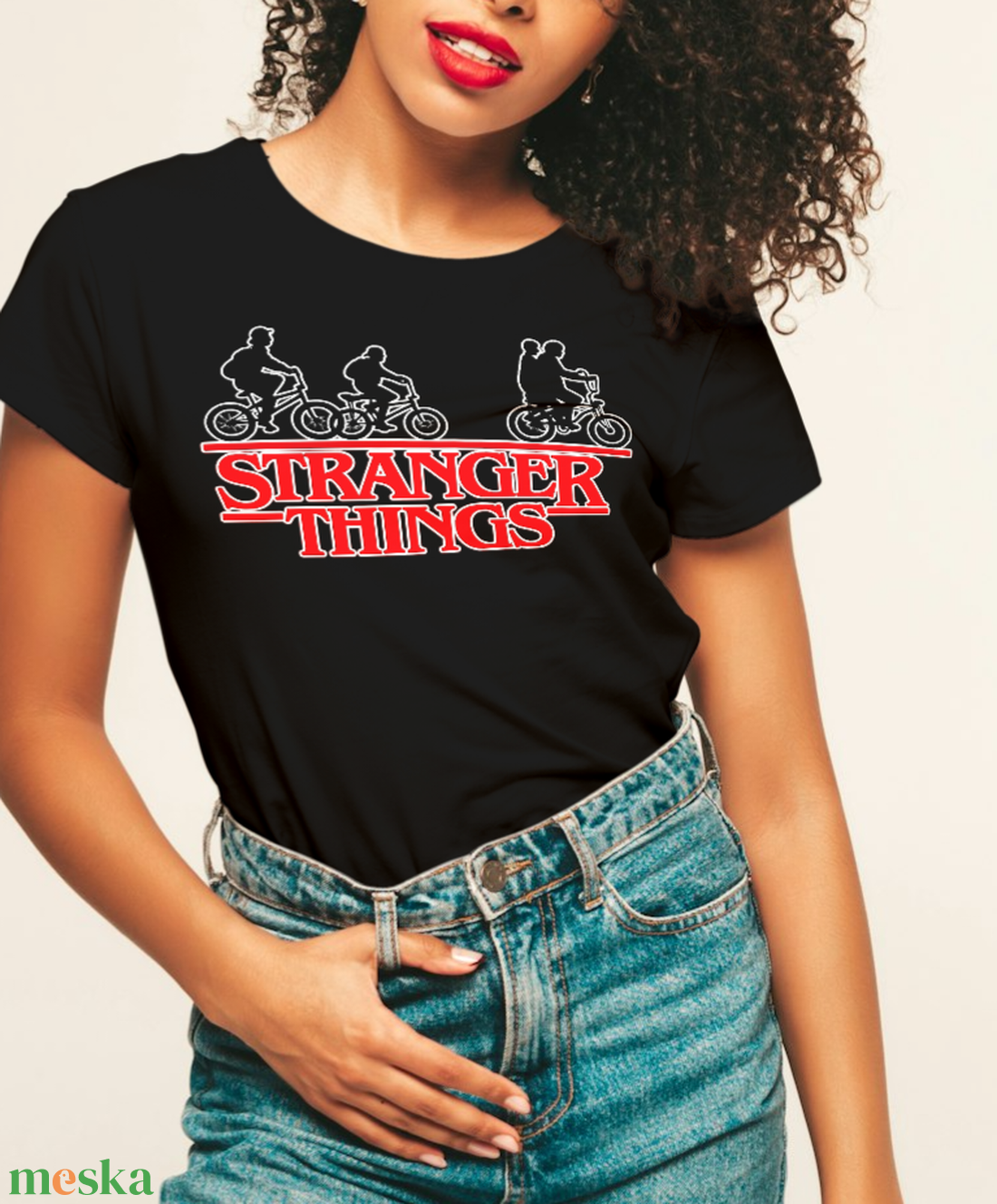 Stranger Things póló női - ruha & divat - női ruha - póló, felső - Meska.hu