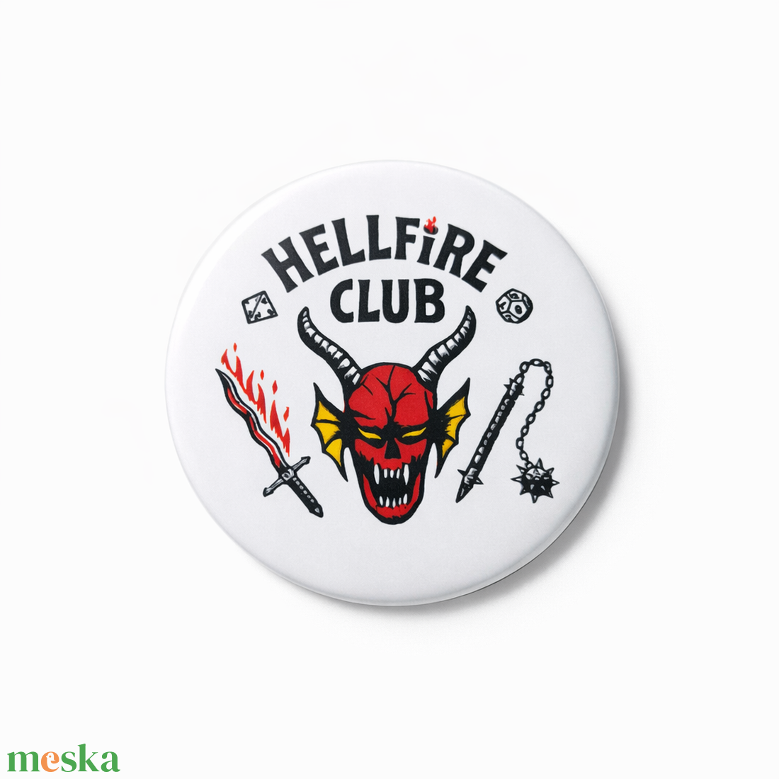 Hellfire club hűtőmágnes/kitűző - otthon & életmód - konyhafelszerelés, tálalás - konyhai dekoráció - hűtőmágnes - Meska.hu