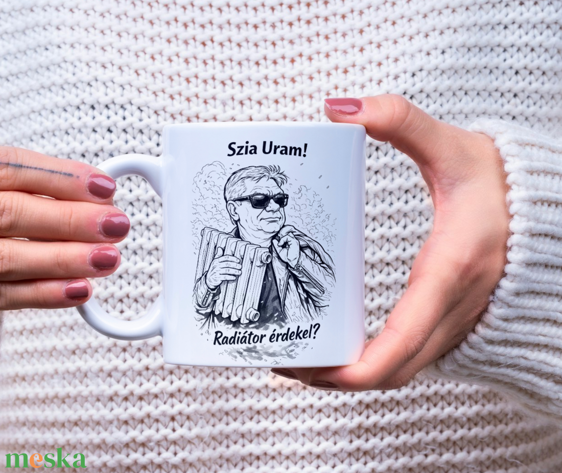 Szia Uram! Radiátor érdekel? Vicces bögre - otthon & életmód - konyhafelszerelés, tálalás - tálalás - bögre & csésze - Meska.hu