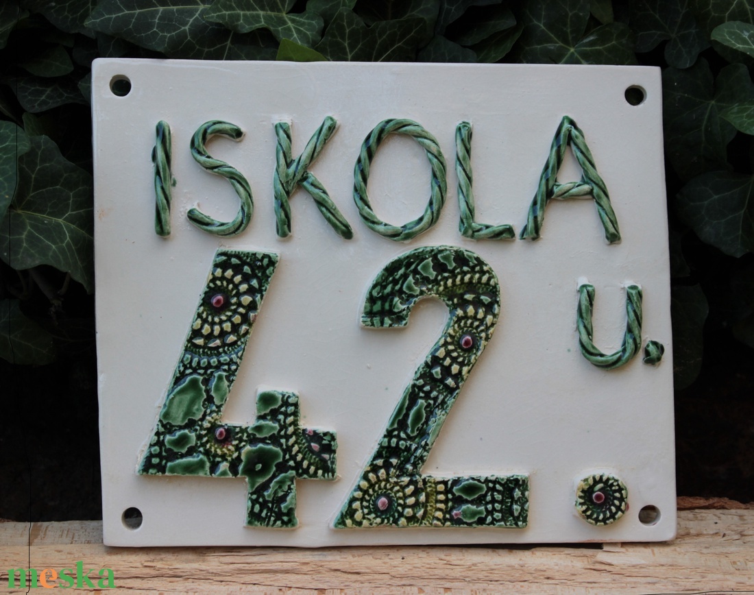 Házszámtábla - otthon & lakás - ház & kert - házszám - Meska.hu Házszámtábla - otthon & lakás - ház & kert - házszám - Meska.hu