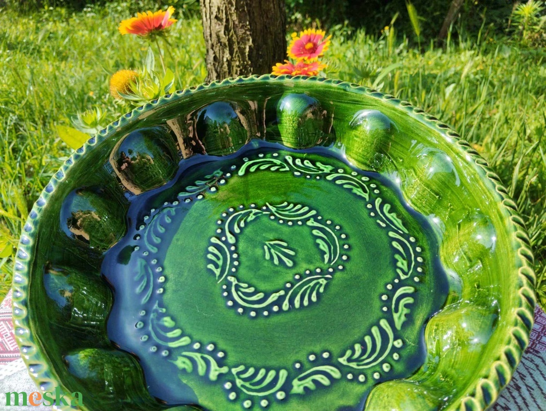 Kerámia pitesütő tál - otthon & életmód - konyhafelszerelés, tálalás - sütés, főzés - sütidísz - Meska.hu