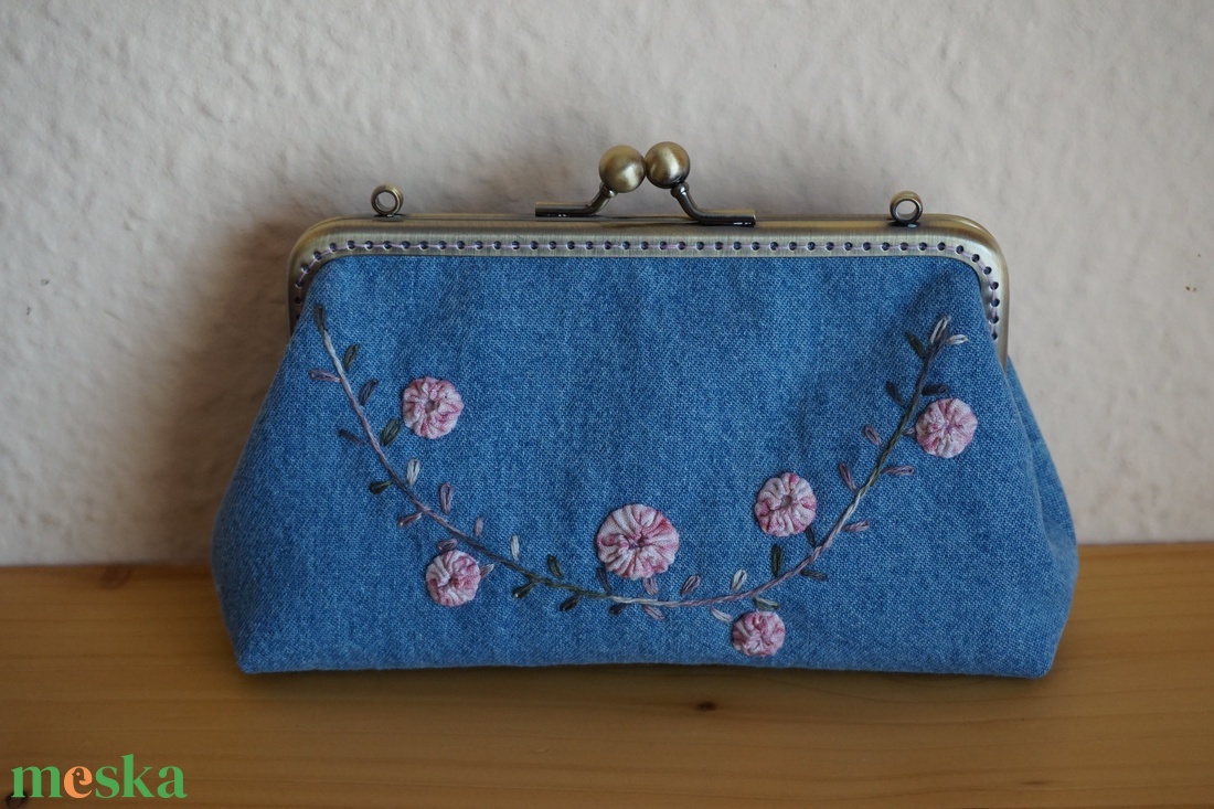 Farmer hímzett pénztárca 15 cm - táska & tok - pénztárca & más tok - pénztárca - Meska.hu