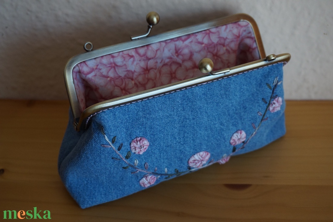 Farmer hímzett pénztárca 15 cm - táska & tok - pénztárca & más tok - pénztárca - Meska.hu