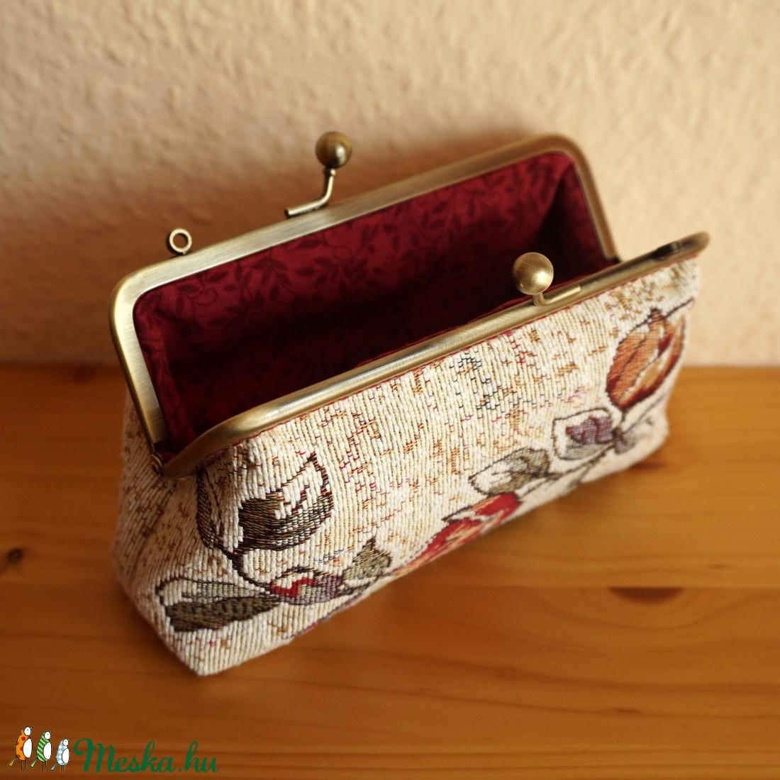 Virágos neszi  - táska & tok - pénztárca & más tok - pénztárca - Meska.hu