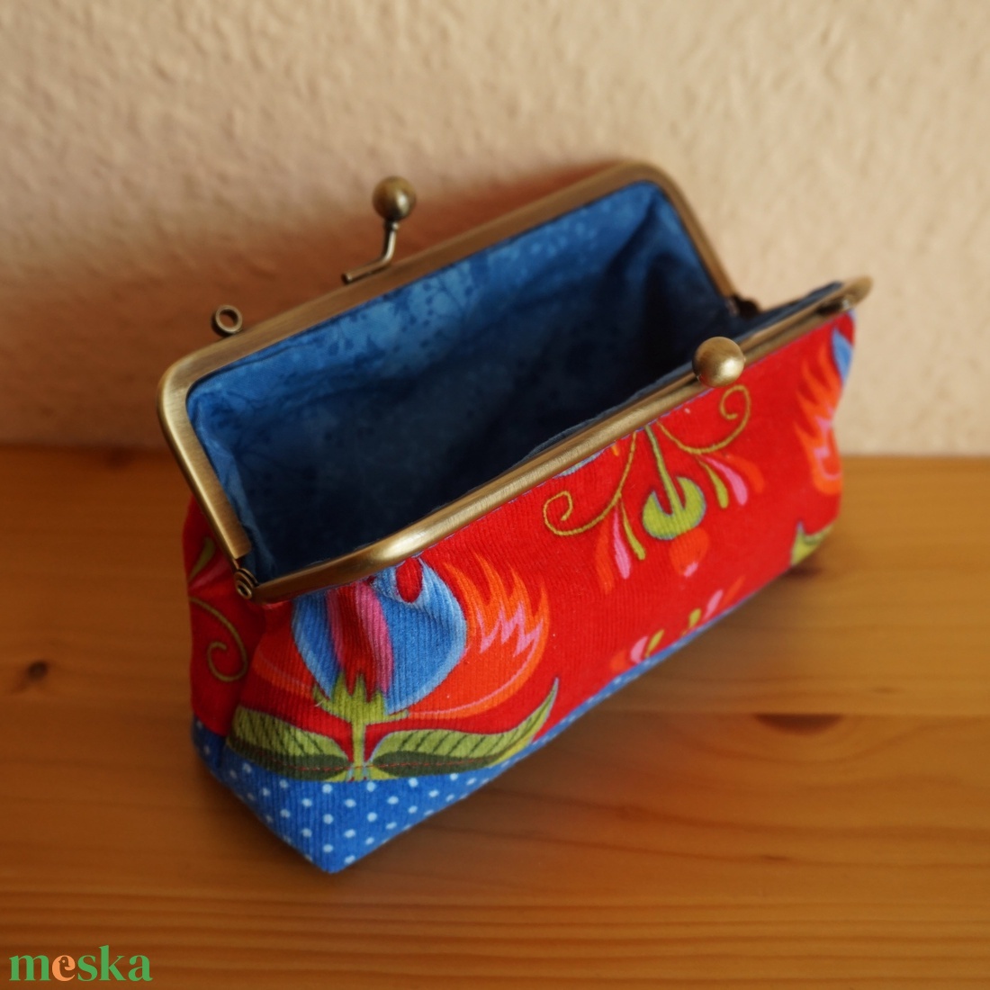 Virágos neszi  - táska & tok - pénztárca & más tok - pénztárca - Meska.hu