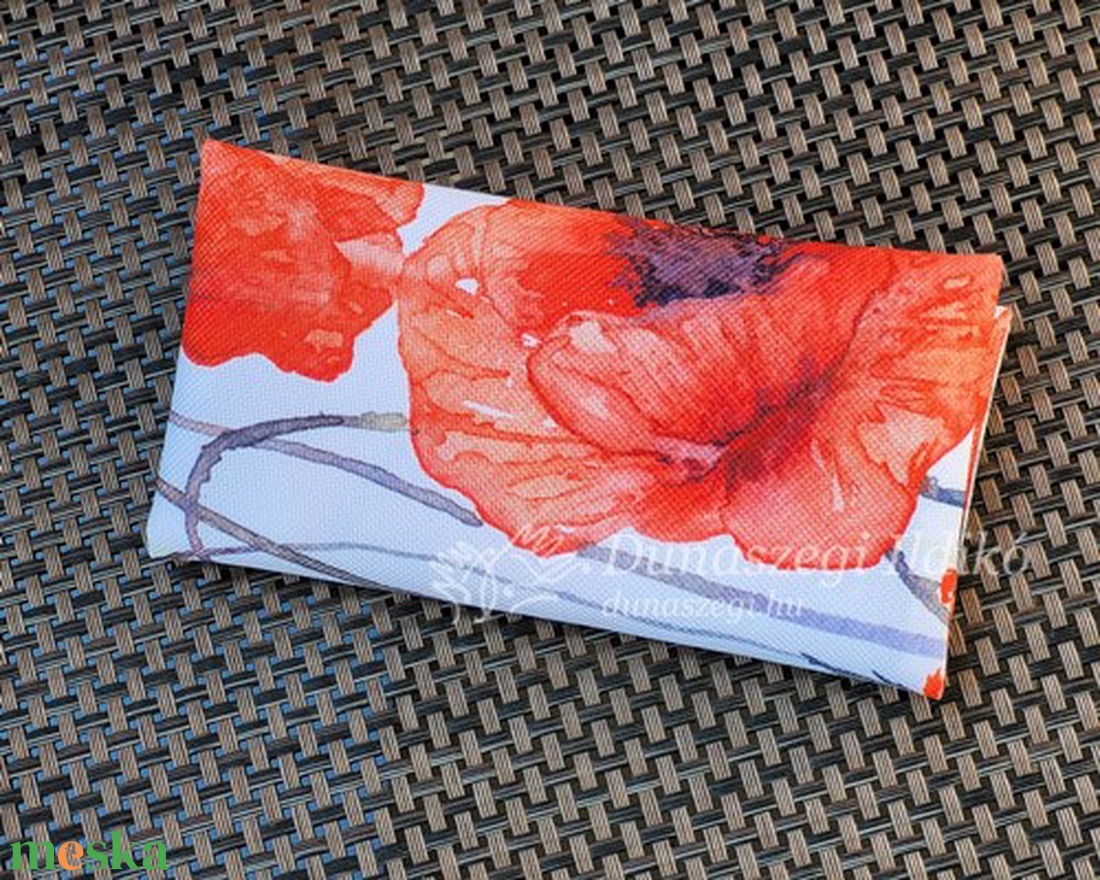 Pipacsos zsebkendőtartó - otthon & életmód - tárolás & rendszerezés - zsebkendőtartó - Meska.hu