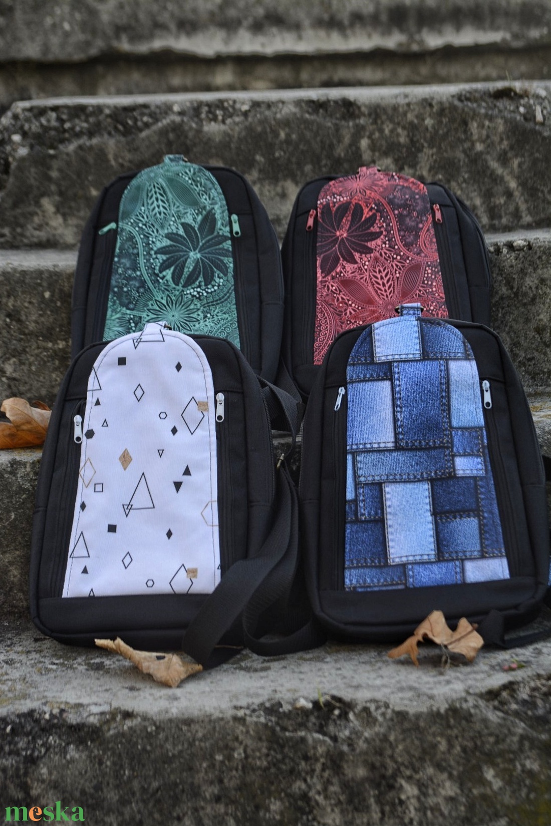 Oldal hátizsák - táska & tok - hátizsák - kishátizsák - Meska.hu