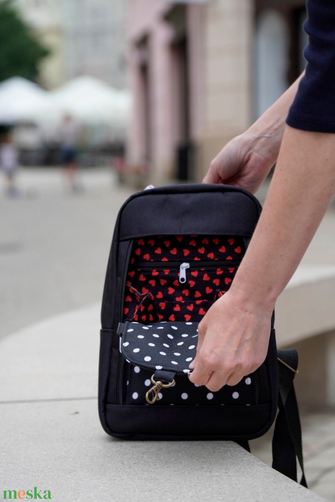 Oldal hátizsák - táska & tok - hátizsák - kishátizsák - Meska.hu