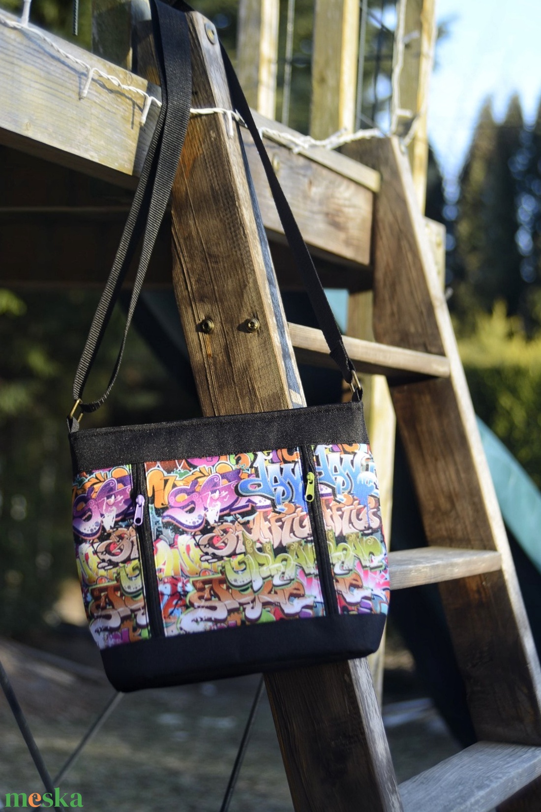 Mintás válltáska - táska & tok - kézitáska & válltáska - vállon átvethető táska - Meska.hu