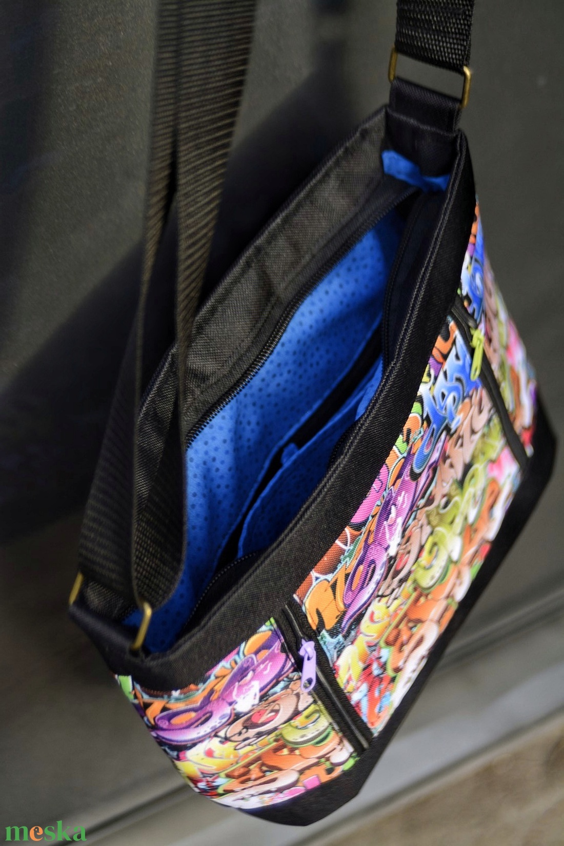 Mintás válltáska - táska & tok - kézitáska & válltáska - vállon átvethető táska - Meska.hu