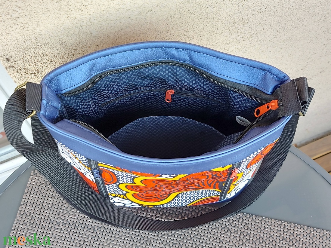  Afrikai mintás válltáska - táska & tok - kézitáska & válltáska - vállon átvethető táska - Meska.hu