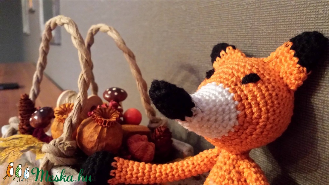 Horgolt nyurga kölyök róka -  - Meska.hu