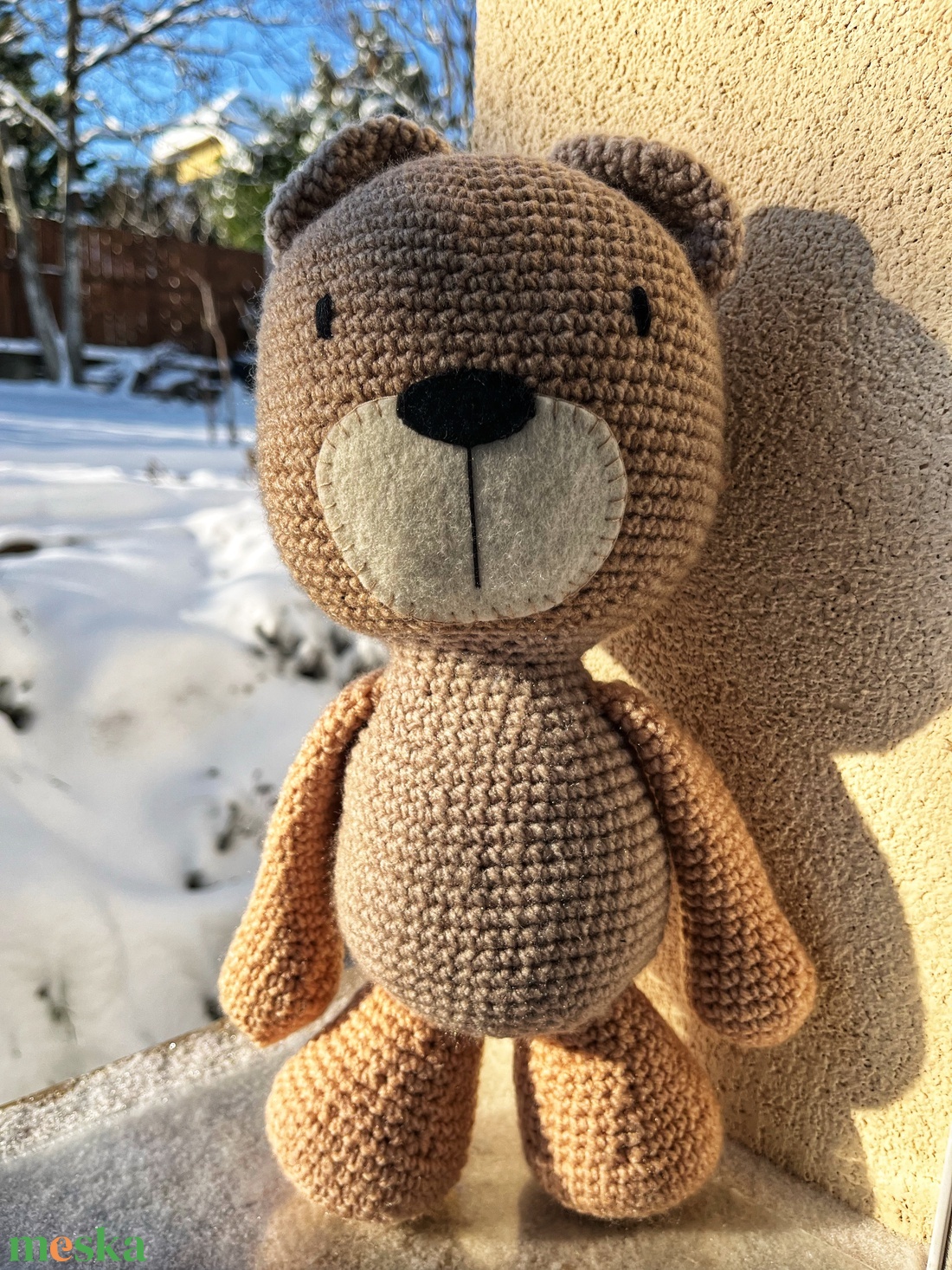 Horgolt mackó - játék & sport - plüssállat & játékfigura - maci - Meska.hu