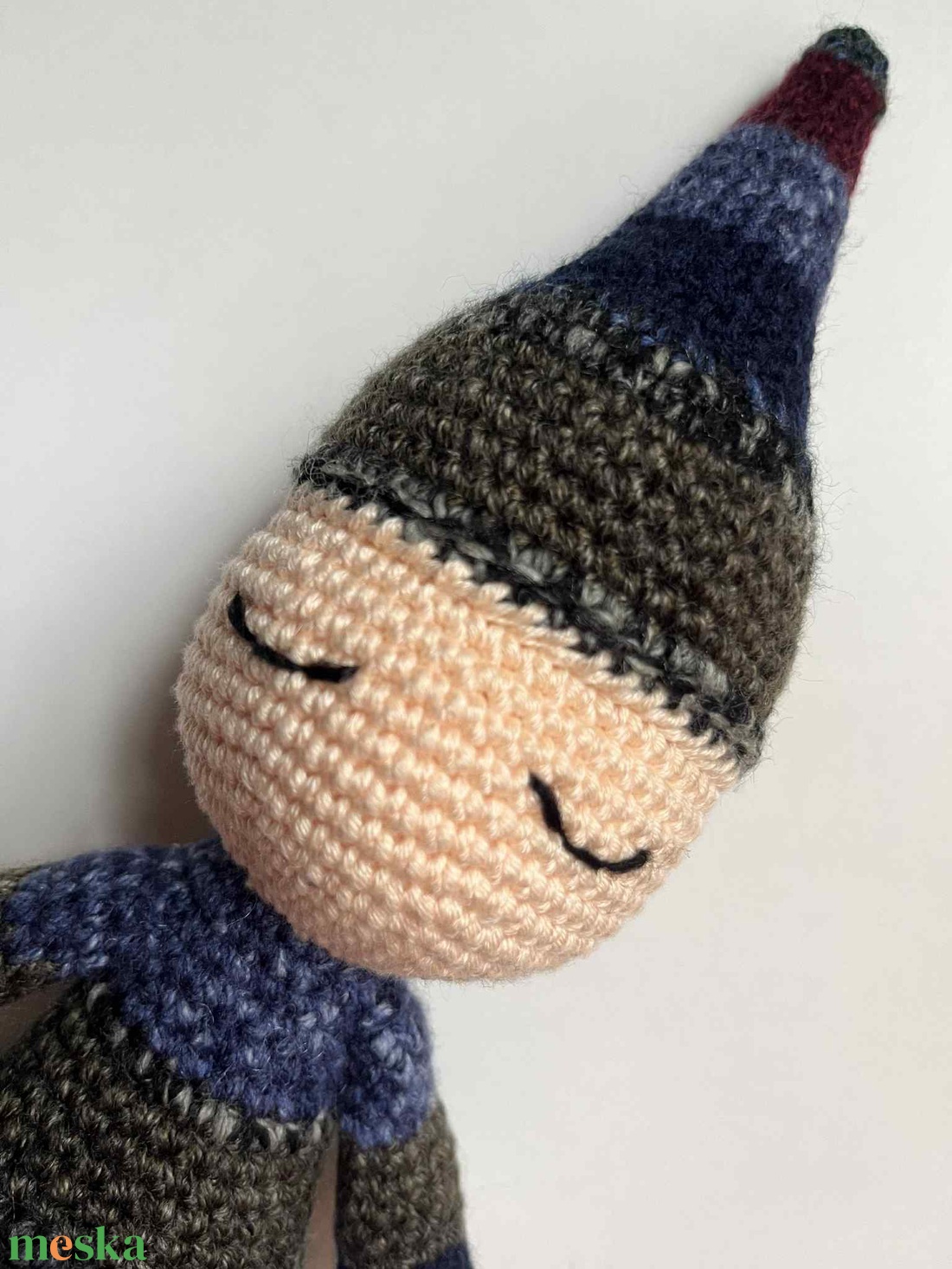 Horgolt szundi manó - baba - mama - baba játékok - szundikendő, alvóka - Meska.hu