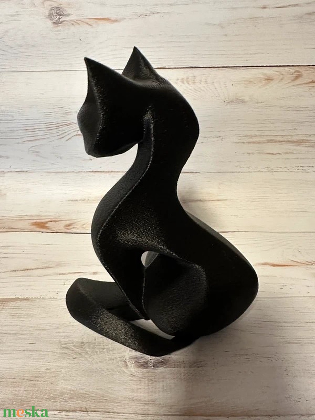 Elegáns, modern cica szobor - otthon & életmód - dekoráció - dísztárgy - Meska.hu