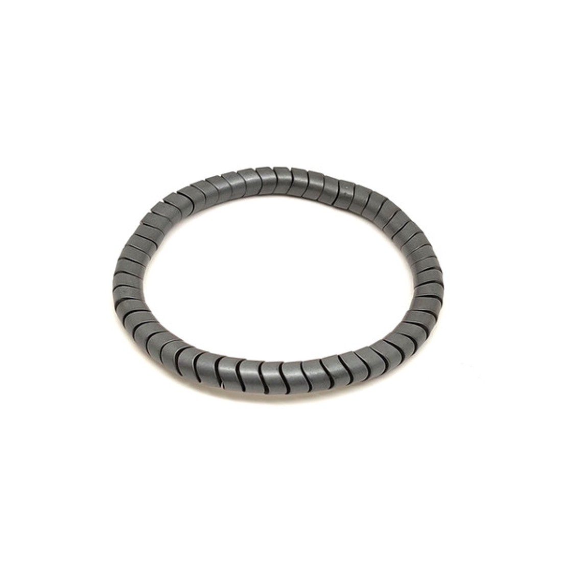 Hematit matt hullámkorong karkötő 6x4mm Mattfüst - ékszer - karkötő - ásványkarkötő - Meska.hu