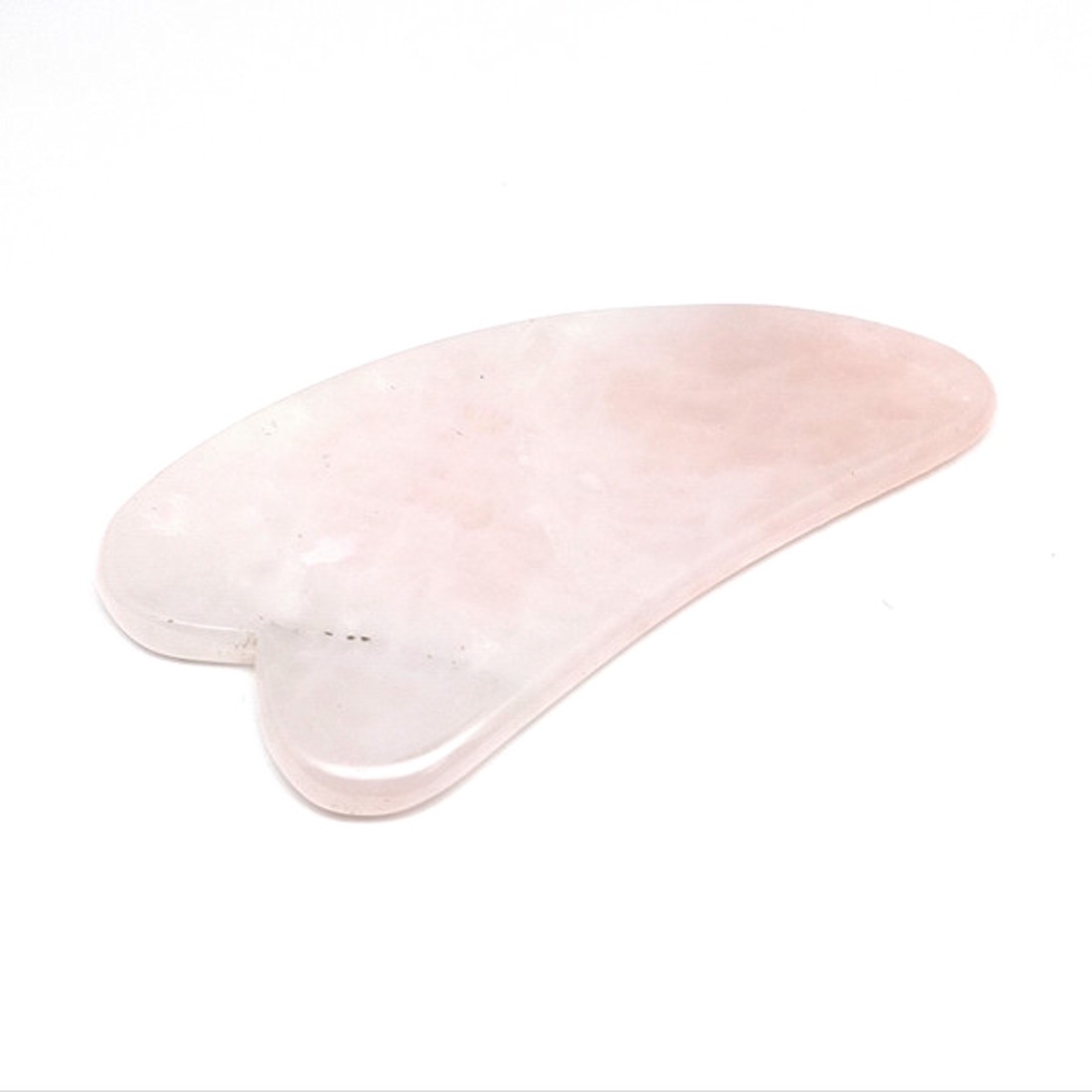 Rózsakvarc guasha 6x10cm - otthon & életmód - dekoráció - spiritualitás - ásványok - Meska.hu