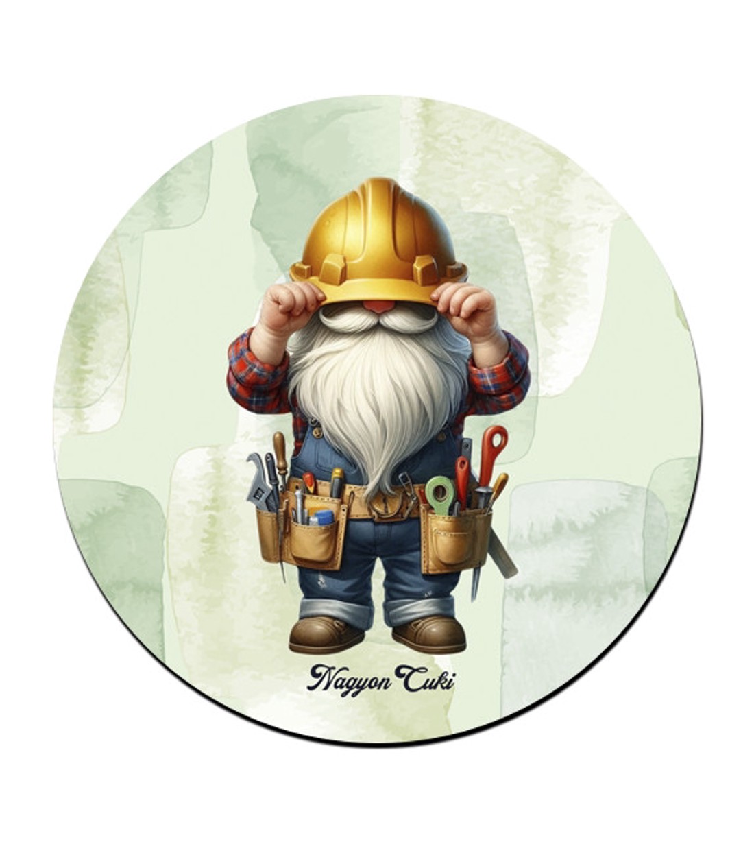 Építész Ezermester manó mintás bögre alátét - otthon & életmód - konyhafelszerelés, tálalás - tálalás - tányér- és poháralátét - Meska.hu