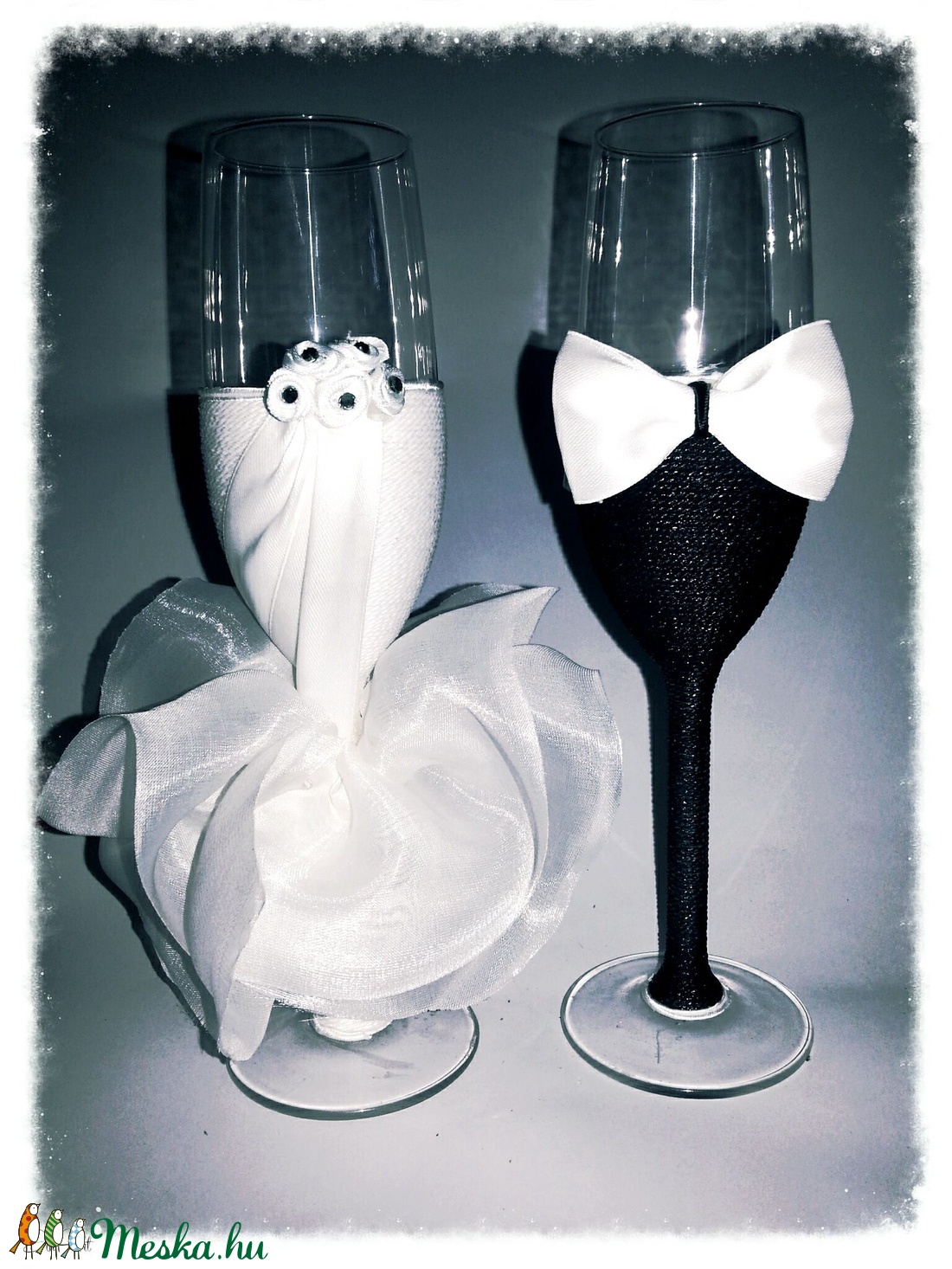 Esküvői poharak -  - Meska.hu