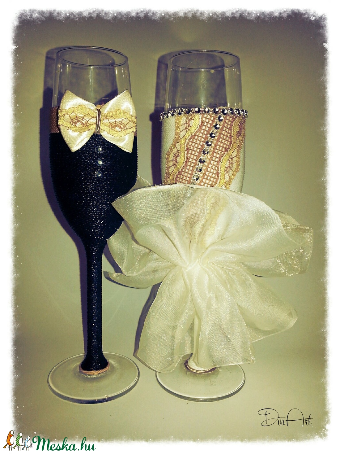 Esküvői poharak -  - Meska.hu