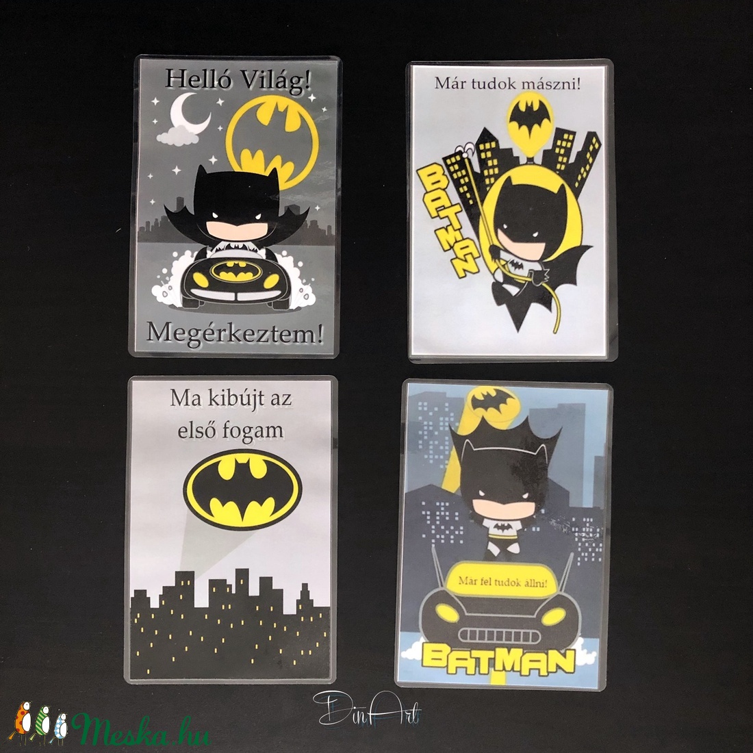 Batman baba mérföldkő kártya - játék & sport - babalátogató ajándékcsomag - Meska.hu