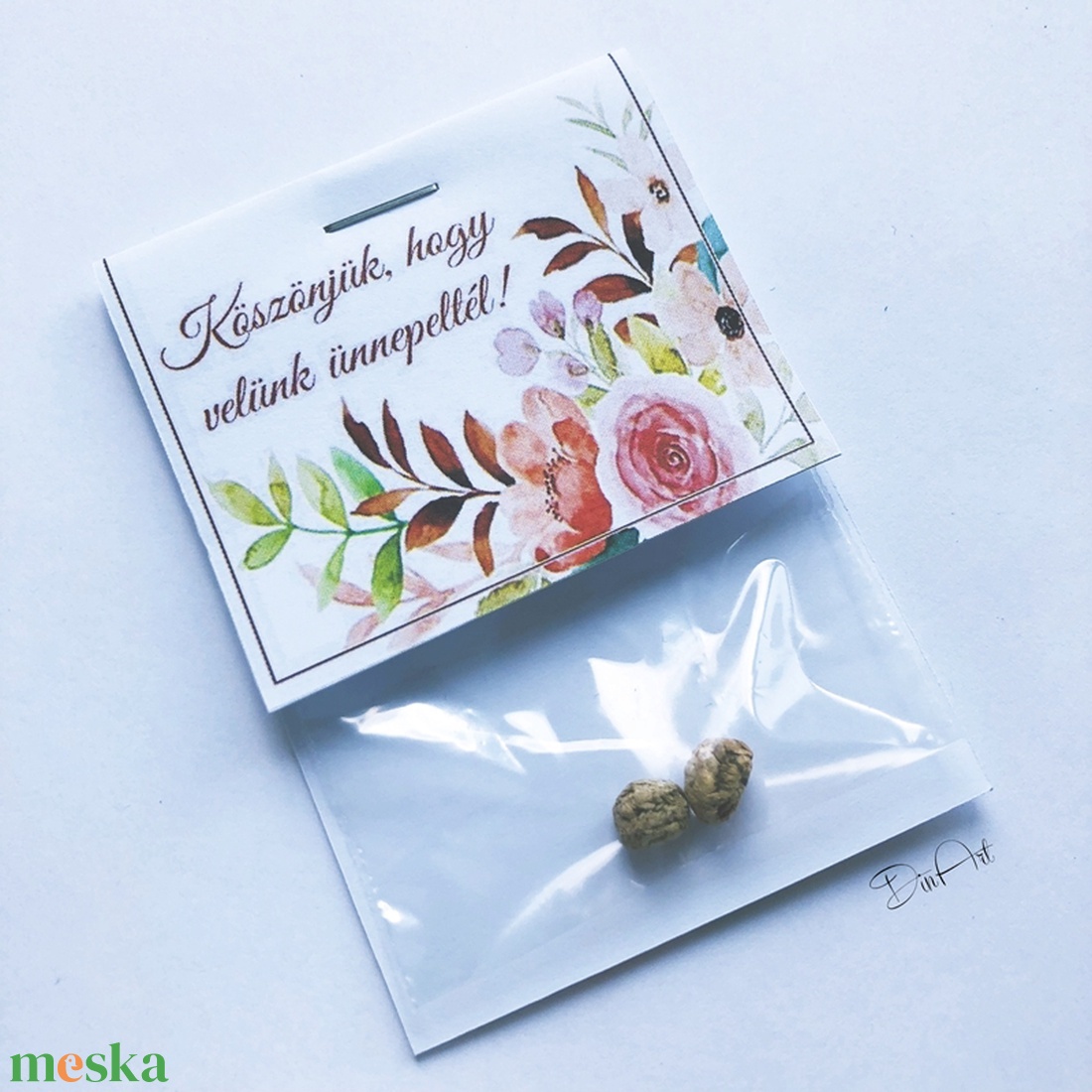 Virágmagos köszönőajándék-Sarkantyúka - esküvő - emlék & ajándék - köszönőajándék - Meska.hu