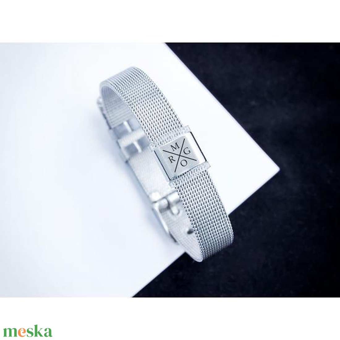 Amulett egyedi medálos MoMents acél karkötő - ékszer - karkötő - karkötő medállal - Meska.hu