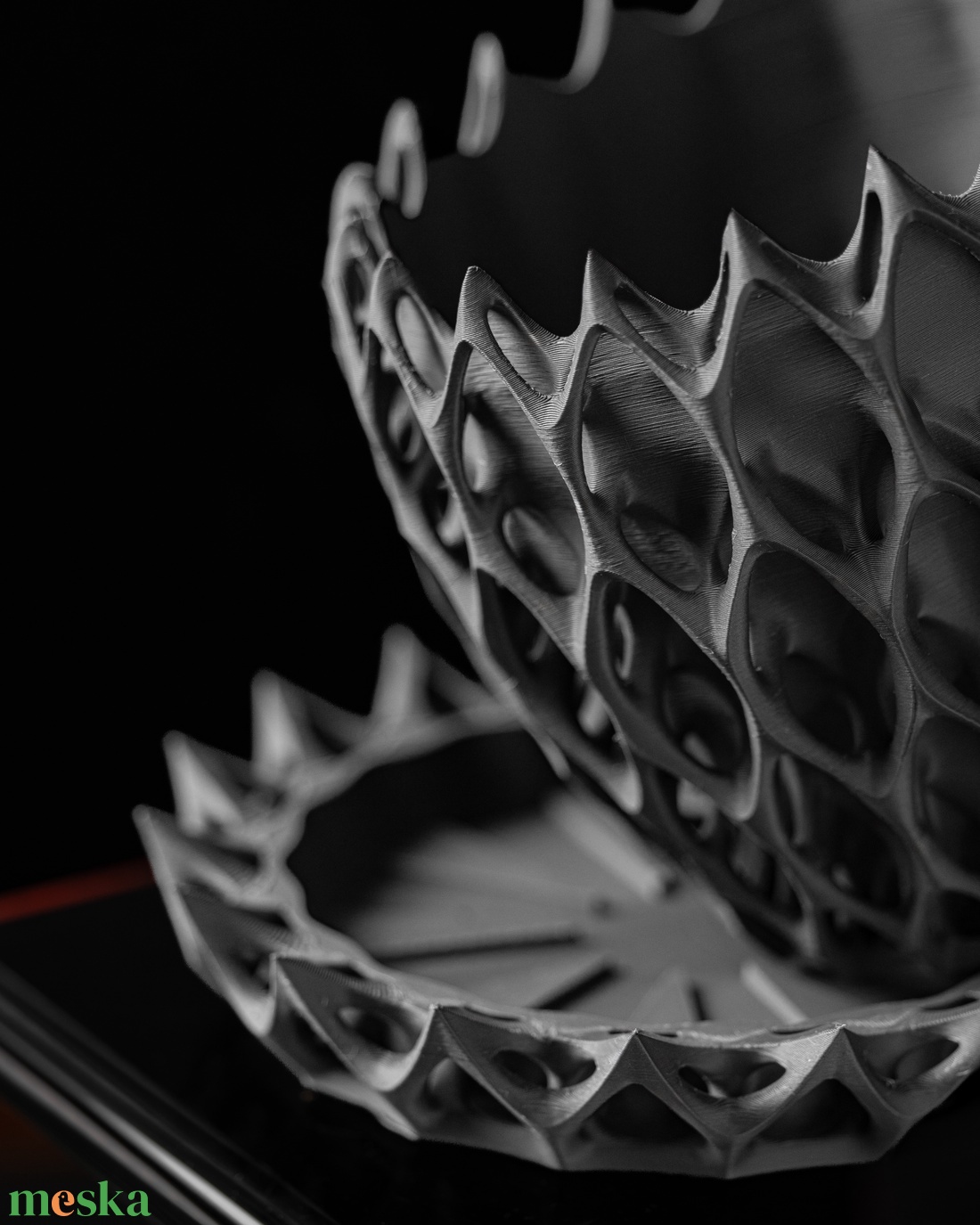 A sötétség eleganciája � Parametrikus Design Kaspó - otthon & életmód - virágdekoráció - virágtartó - kaspó - Meska.hu