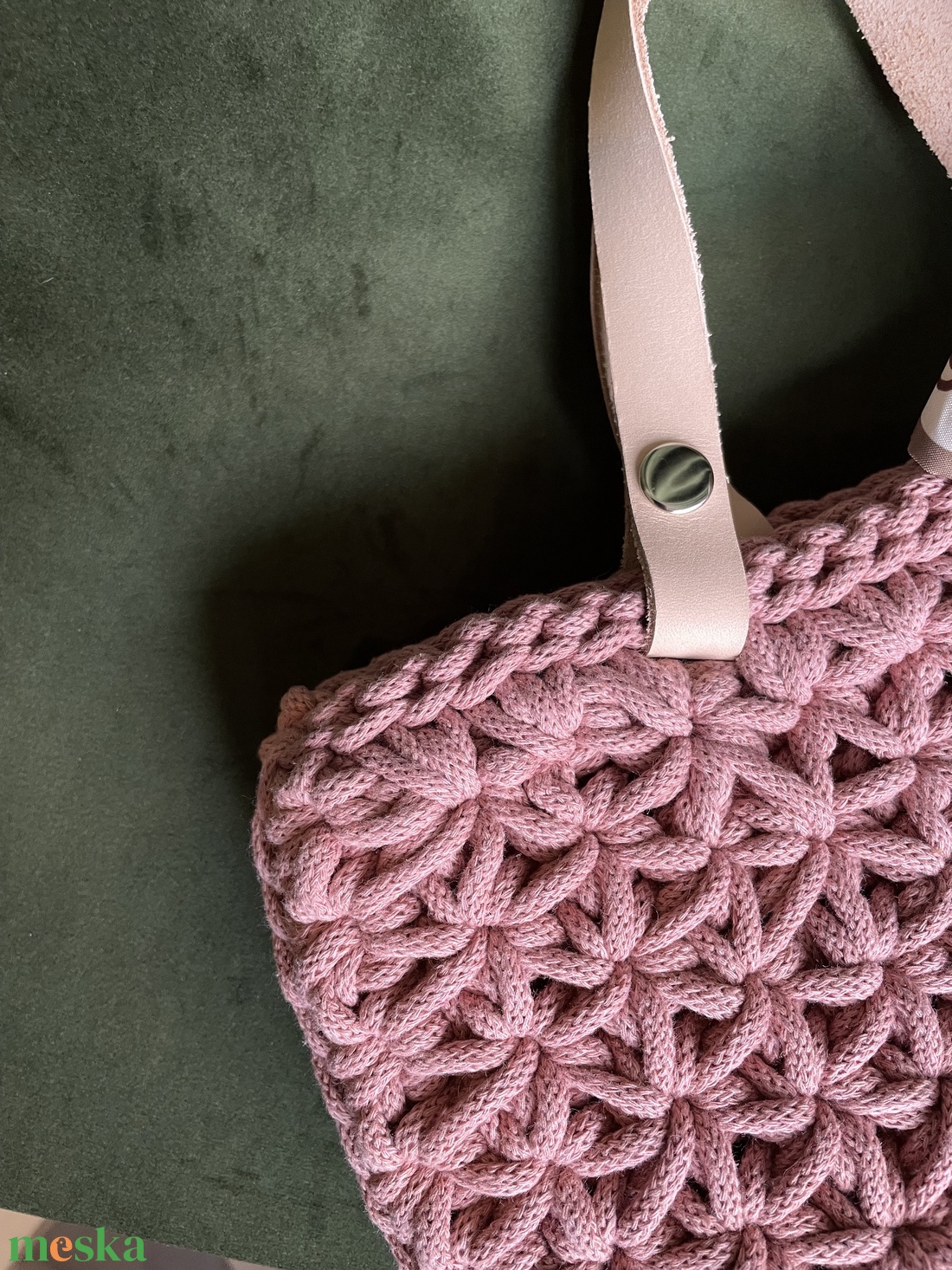 Jázmin mintás shopper táska - táska & tok - kézitáska & válltáska - kézitáska - Meska.hu