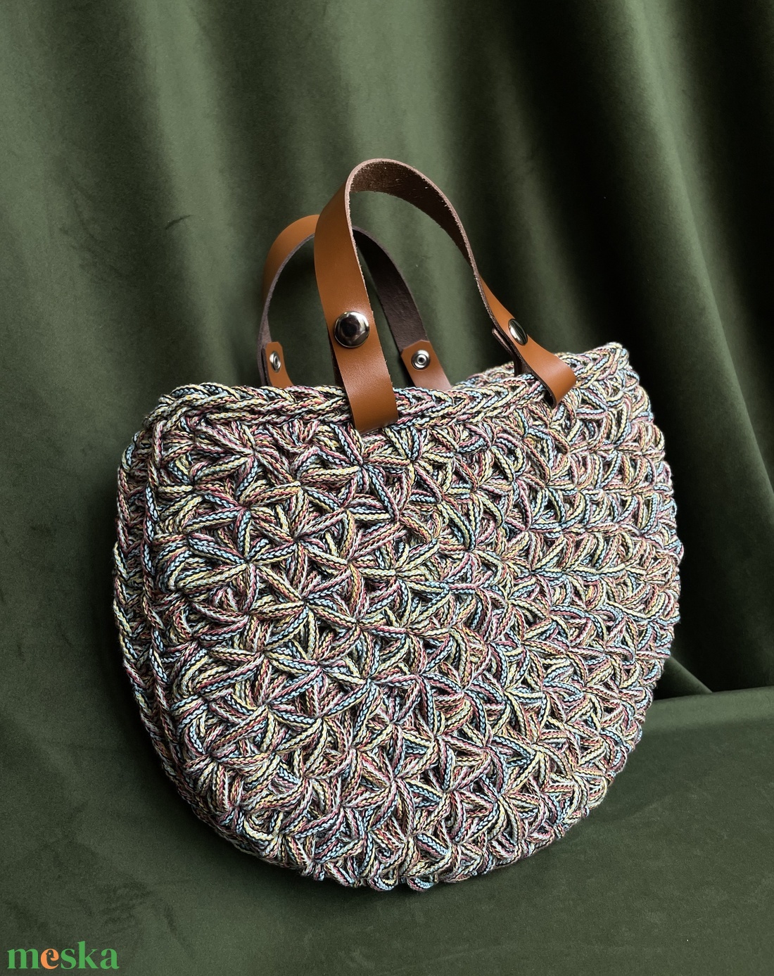 Jázmin mintás shopper táska - táska & tok - kézitáska & válltáska - kézitáska - Meska.hu