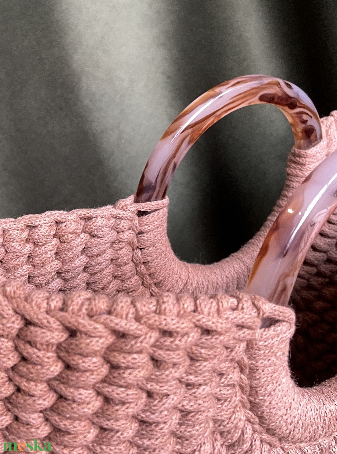 Púder kosártáska - táska & tok - kézitáska & válltáska - kézitáska - Meska.hu