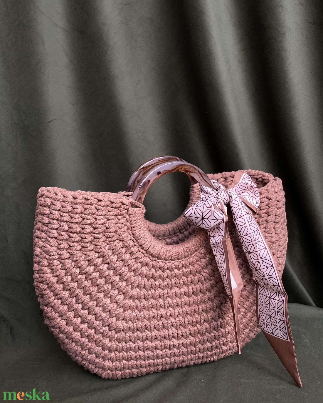 Púder kosártáska - táska & tok - kézitáska & válltáska - kézitáska - Meska.hu