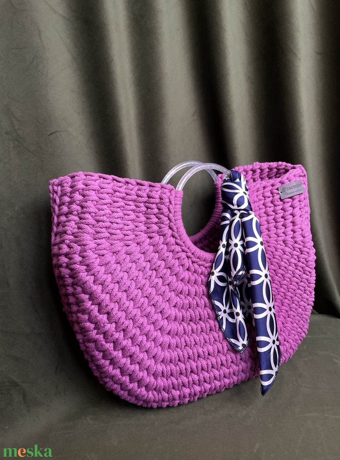 Magenta kosártáska - táska & tok - kézitáska & válltáska - kézitáska - Meska.hu