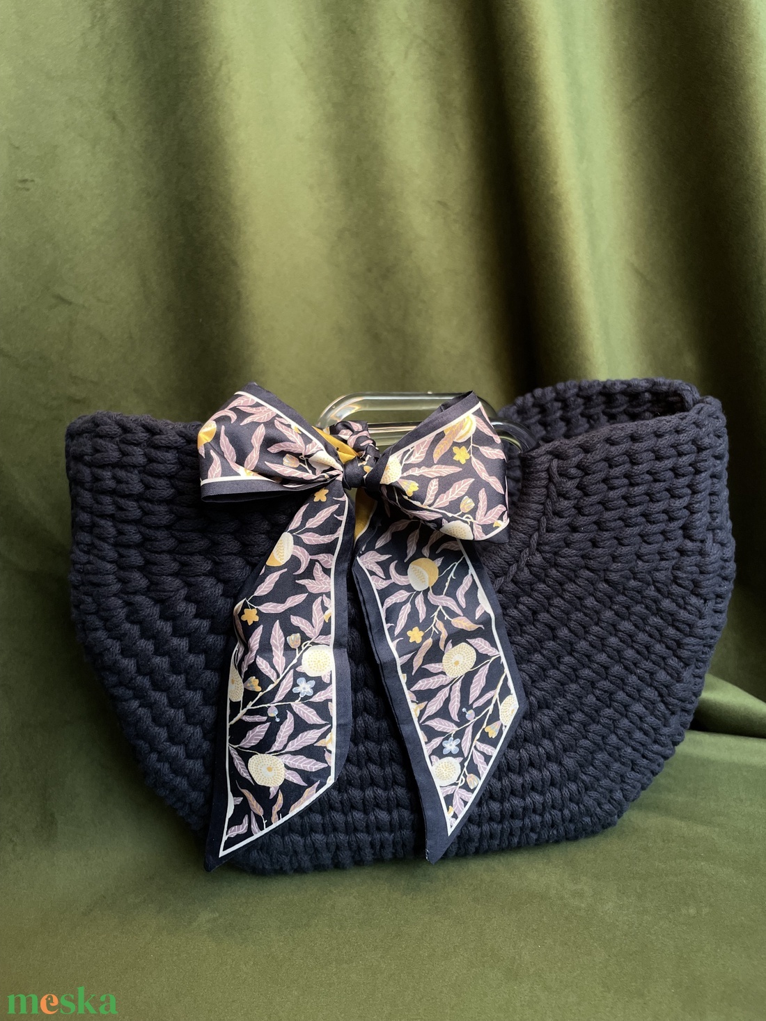 Kék kosártáska - táska & tok - kézitáska & válltáska - kézitáska - Meska.hu