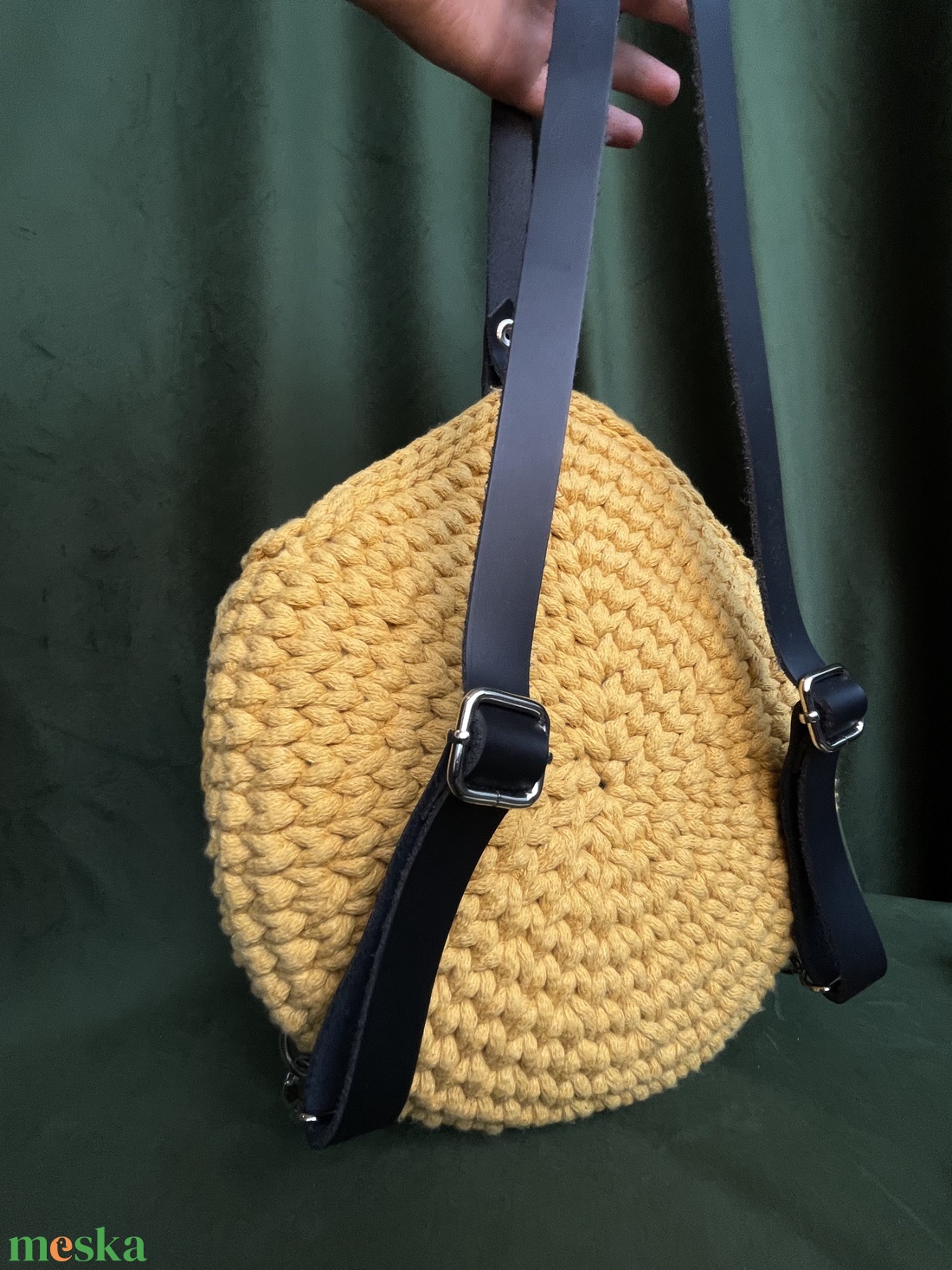 Macaron horgolt hátizsák - táska & tok - kézitáska & válltáska - válltáska - Meska.hu
