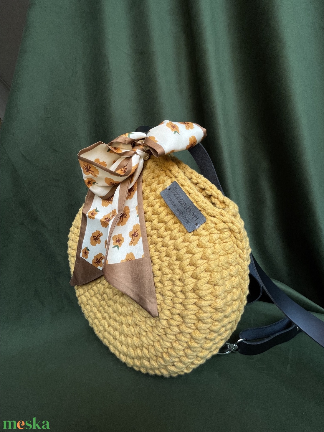 Macaron horgolt hátizsák - táska & tok - kézitáska & válltáska - válltáska - Meska.hu