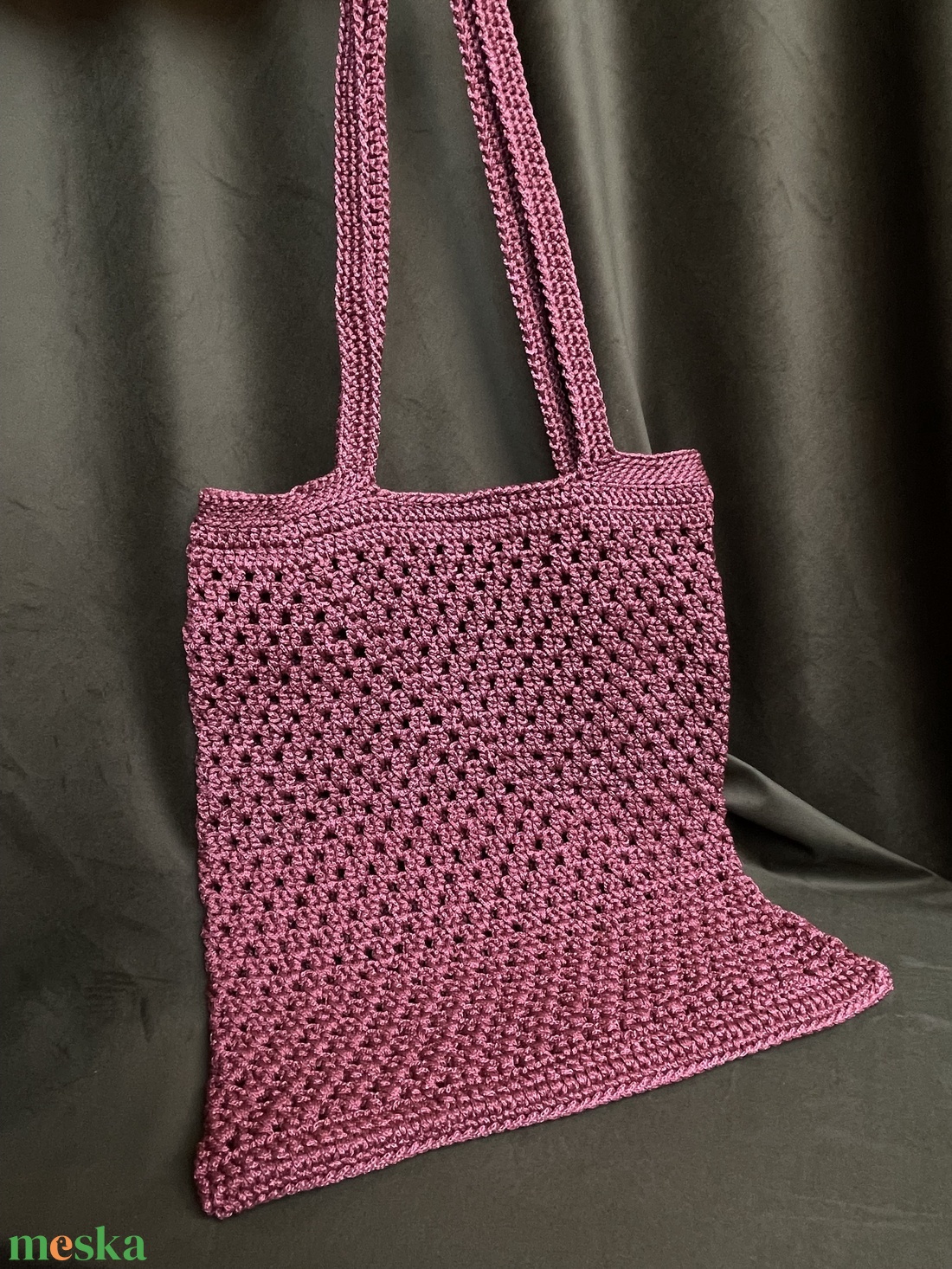 Horgolt tote-bag - táska & tok - kézitáska & válltáska - válltáska - Meska.hu