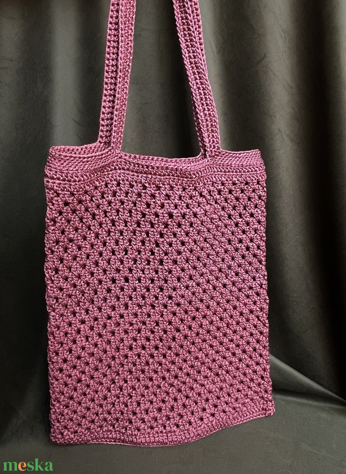 Horgolt tote-bag - táska & tok - kézitáska & válltáska - válltáska - Meska.hu