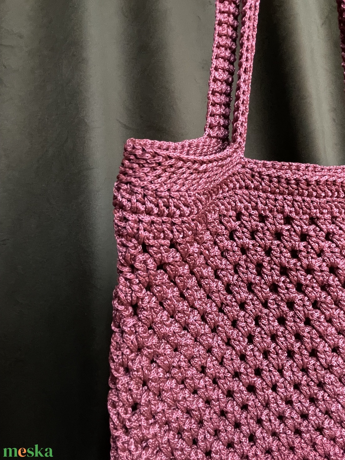 Horgolt tote-bag - táska & tok - kézitáska & válltáska - válltáska - Meska.hu