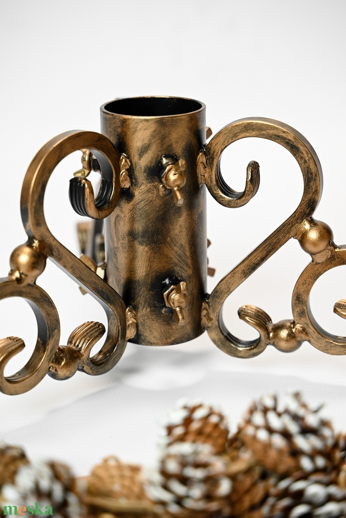 Karácsonyfa talp - arany - karácsony - karácsonyi lakásdekoráció - karácsonyfadíszek - Meska.hu