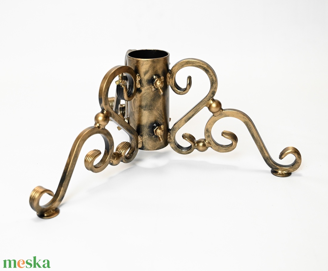 Karácsonyfa talp - arany - karácsony - karácsonyi lakásdekoráció - karácsonyfadíszek - Meska.hu