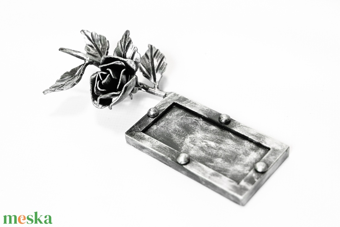 Rózsás mécses- és képtartó ezüst  - otthon & életmód - dekoráció - kép & falikép - képkeret - Meska.hu