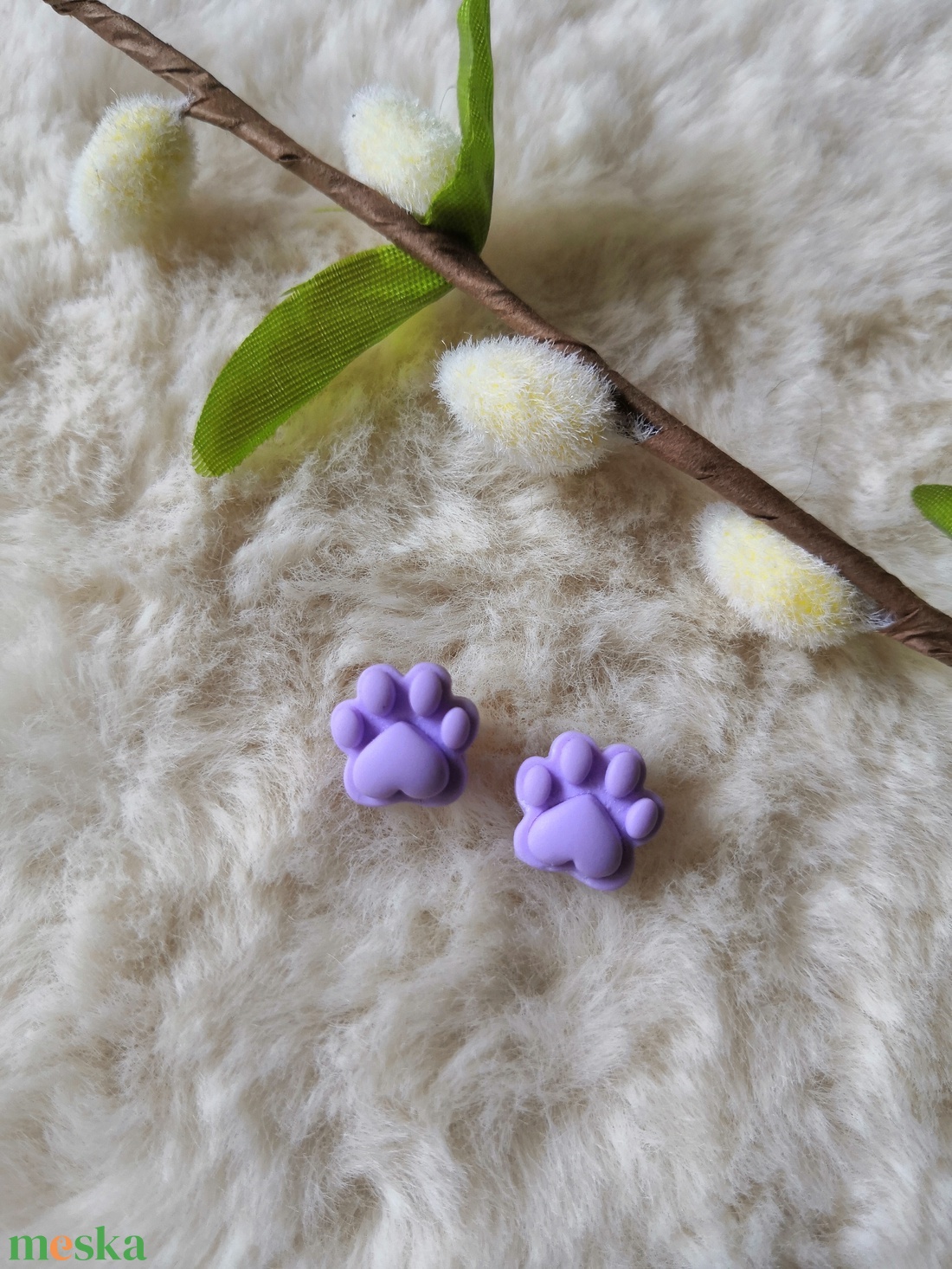 Polymer clay fülbevaló-Mancs - ékszer - fülbevaló - pötty fülbevaló - Meska.hu Polymer clay fülbevaló-Mancs - ékszer - fülbevaló - pötty fülbevaló - Meska.hu