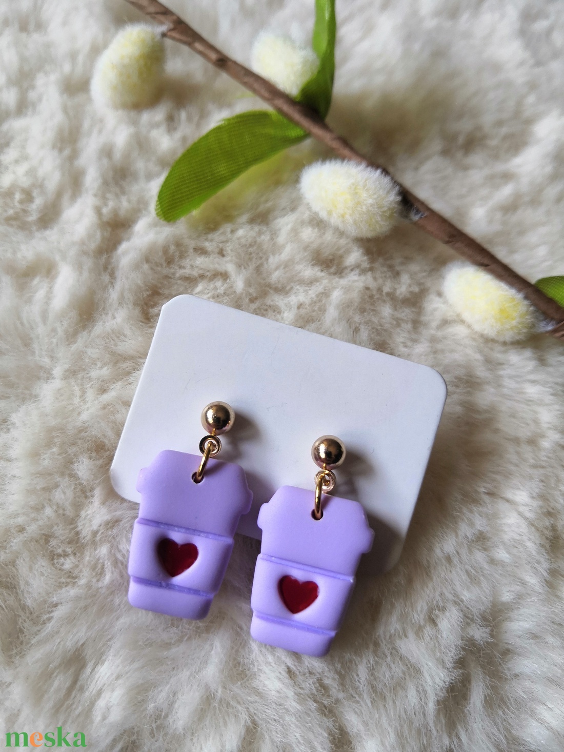 Polymer clay fülbevaló-Kávéspohár - ékszer - fülbevaló - lógó fülbevaló - Meska.hu Polymer clay fülbevaló-Kávéspohár - ékszer - fülbevaló - lógó fülbevaló - Meska.hu