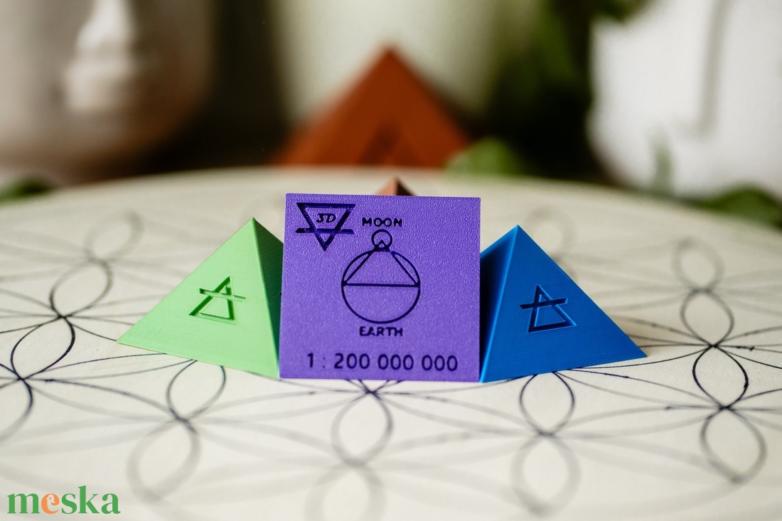 Harmonizáló piramis mini FÖLD - 4 őselem piramis mini FÖLD - otthon & életmód - dekoráció - spiritualitás - orgonit piramis - Meska.hu