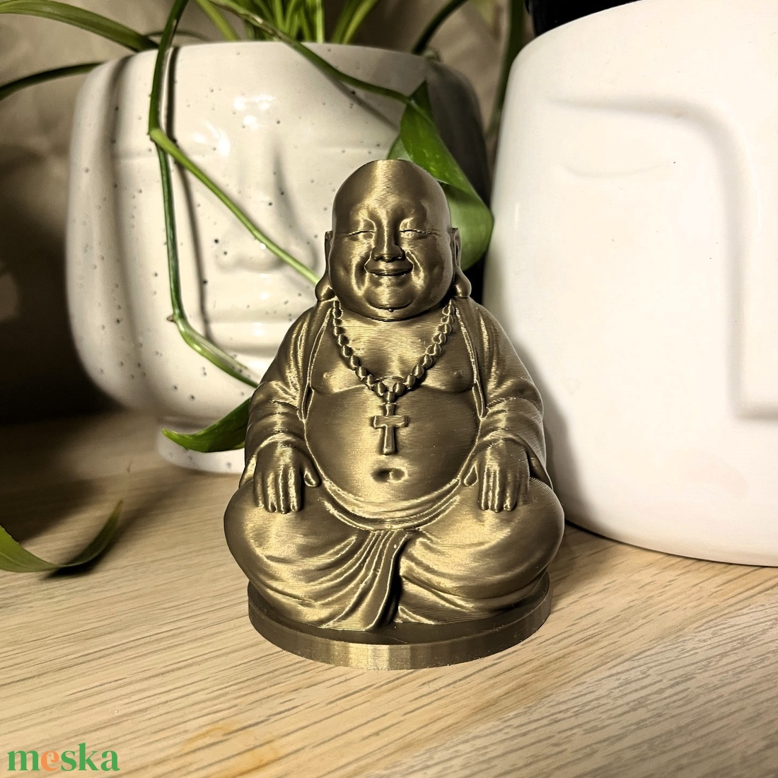 Mosolygó Buddha szobor � a kollektív gyógyító szándék és az egység szimbóluma -  - Meska.hu