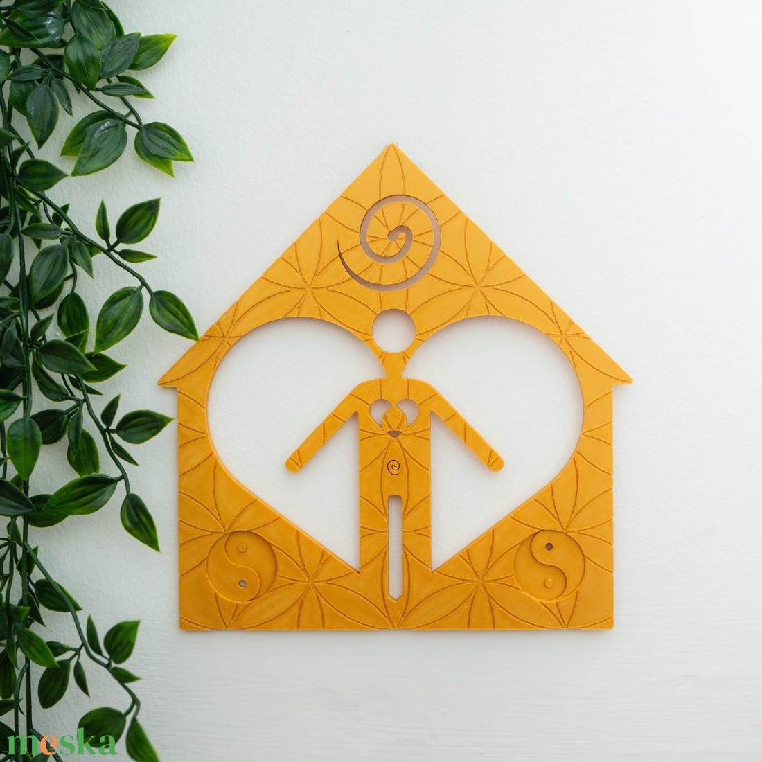 Házi áldás faldekor - Az otthon benned van - Kollektív gyógyító szándék - otthon & életmód - vallás - házi áldás - Meska.hu